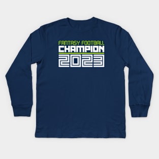 Fantasy Football Champion 2023 Kids Long Sleeve T-Shirt